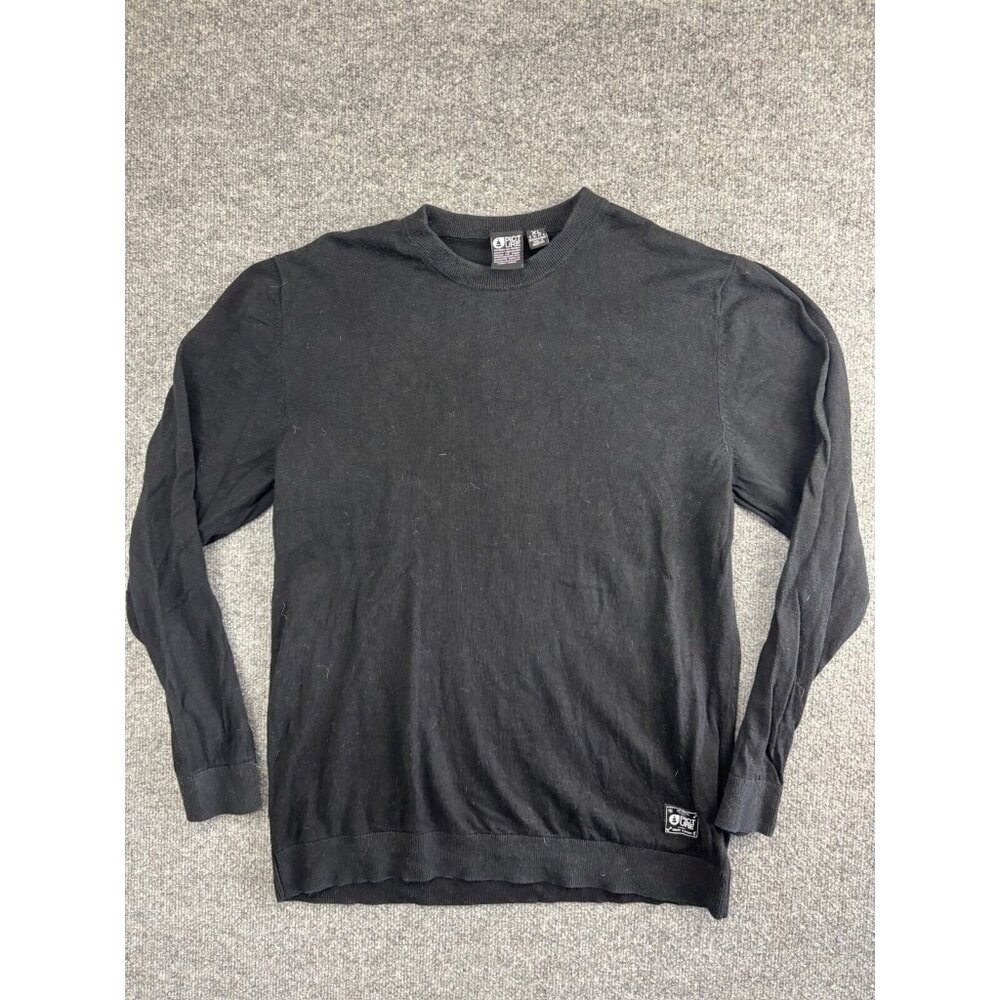 Picture Organic Clothing‎ Wool Blend Sweater Men's XL Black Long Sleeve Pullover